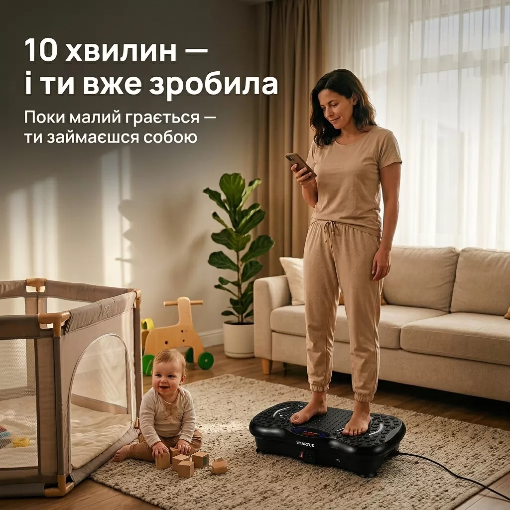 10 хвилин — і ти вже зробила. Поки малий грається — ти займаєшся собою